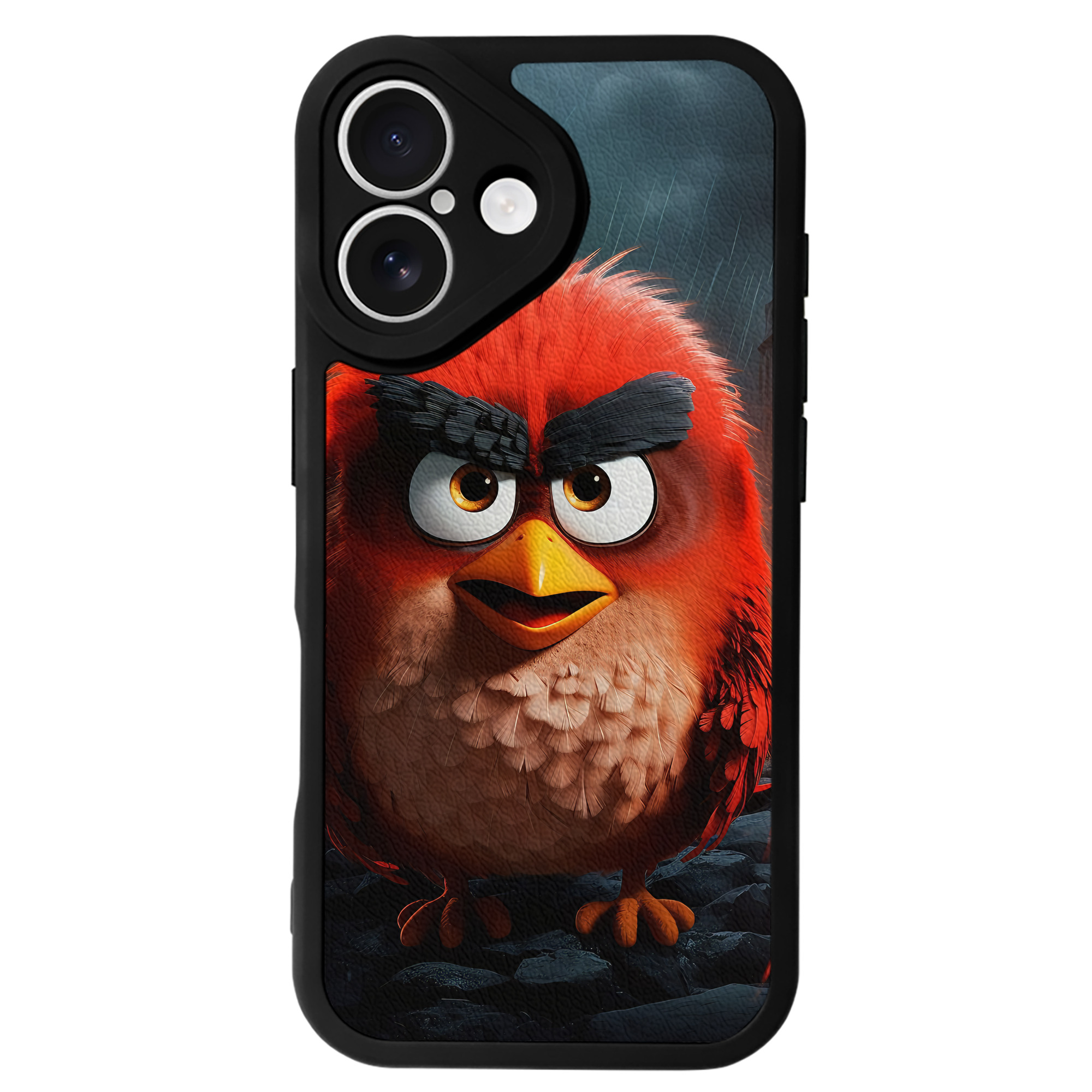 （画像用） Angry Birds アングリーバード 【iPhone 16シリーズ対応】シリコンスマホケース（レザー調） 材質：シリコン